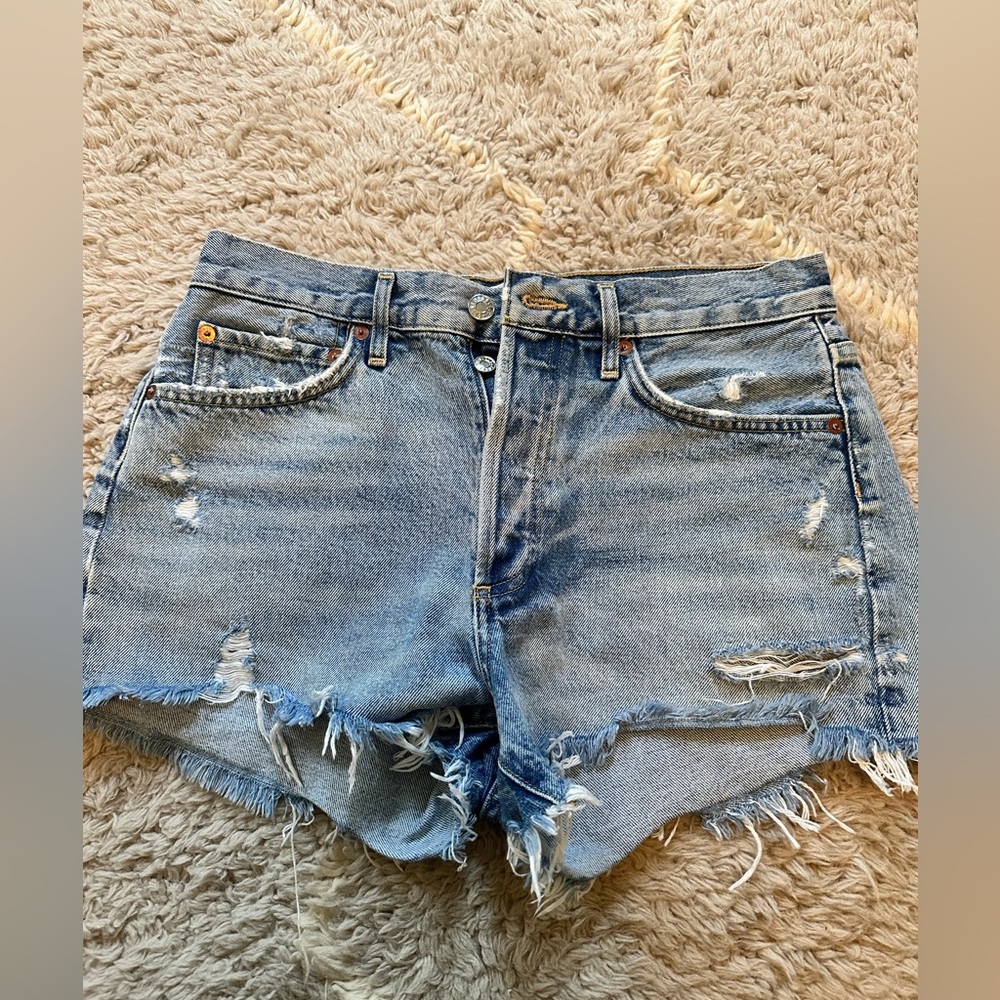 Agolde Parker swap meet denim shorts